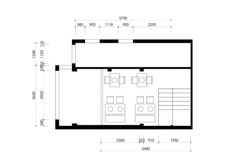 Bản vẽ mẫu thiết kế quán ăn phố cổ