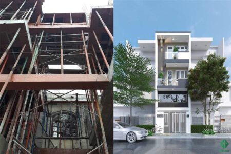 Thiết kế thi công trọn gói nhà phố diện tích nhỏ – Chị Phương, Tân Phú, HCM