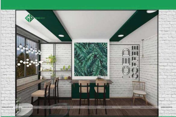 Thiết kế nội thất quán cafe ICED Coffee