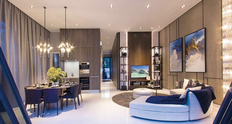 10 Mẫu nội thất phòng khách villa đẹp xuất sắc với thiết kế hiện đại