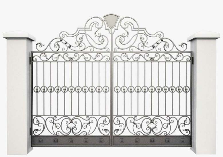 Mẫu thiết kế cổng đẹp với gam màu xám