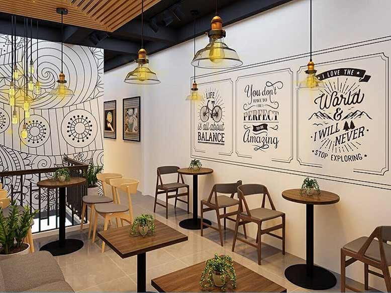 Một thiết kế quán cafe đẹp không thể bỏ qua những món đồ trang trí bắt mắt