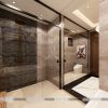 Phòng tắm biệt thự "3 gian" phong cách hiện đại