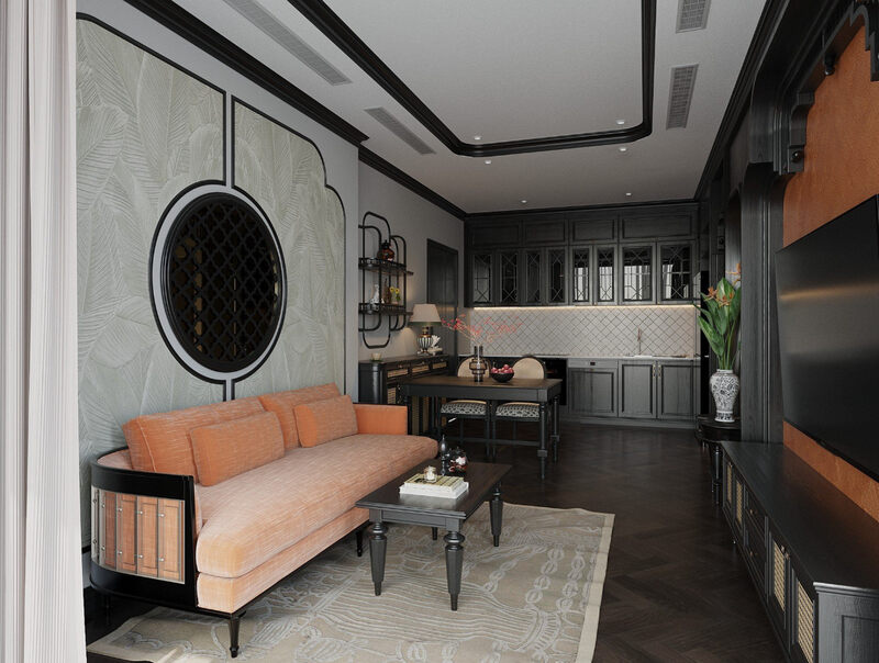 Thiết kế nội thất chung cư phong cách Đông Dương (Indochine)