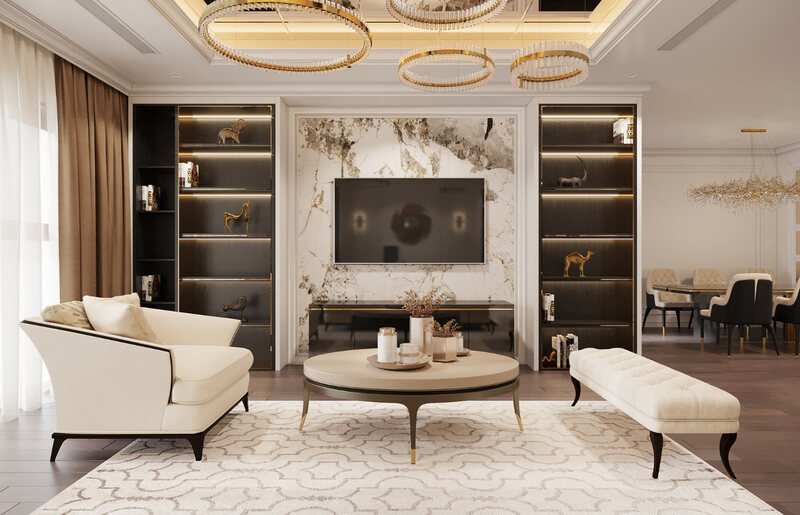 Phong cách thiết kế nội thất chung cư Luxury
