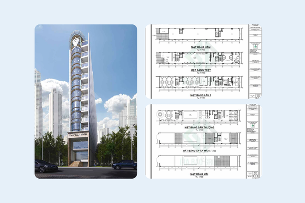 Khách sạn hiện đại 10 tầng Tony Tran