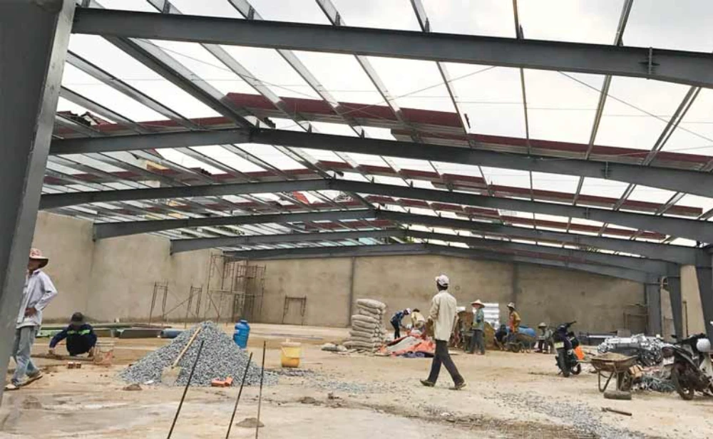 Thi công nhà xưởng kết cấu thép cho Công ty Thiên Việt tại Long An