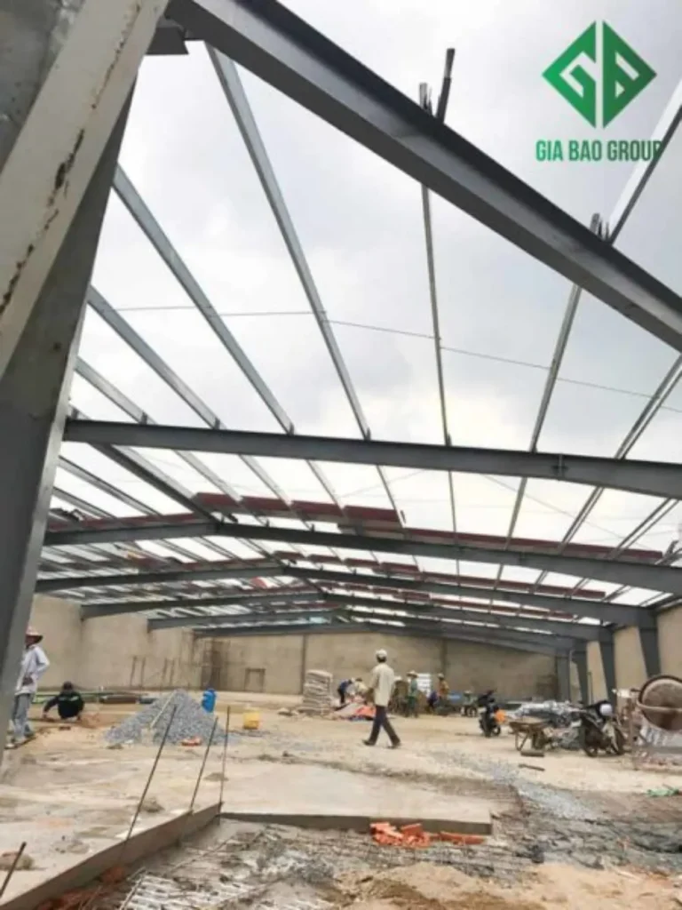 Thi công nhà xưởng kết cấu thép cho Công ty Thiên Việt Long An