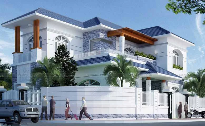 Ý tưởng về mẫu biệt thự 2 tầng hiện đại