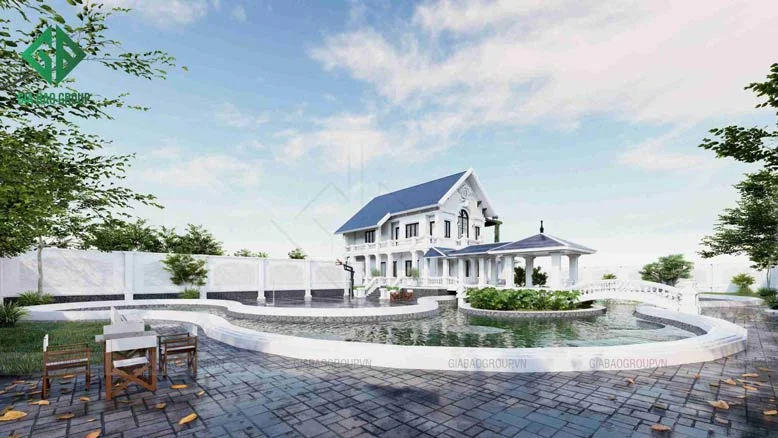Mặt hông thiết kế với sự chỉn chu, tương tự phần mặt tiền căn nhà
