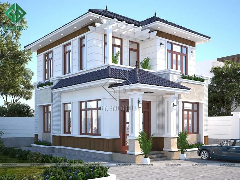 Biệt thự 2 tầng hiện đại hoành tráng