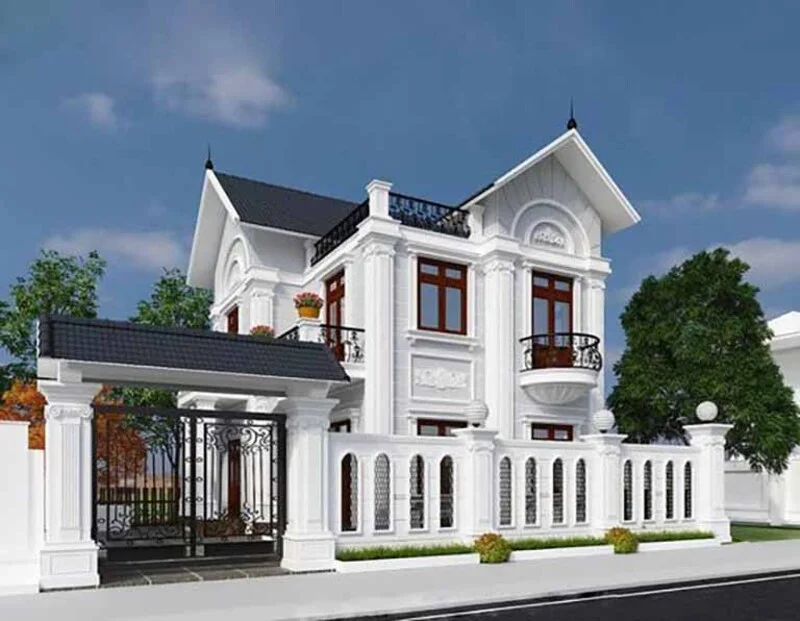 Gia Bảo Group đơn vị thi công biệt thự 2 tầng kiểu châu Âu đẹp