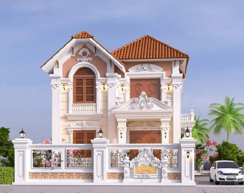Biệt thự 3 tầng kiểu Châu Âu mang phong cách Pháp