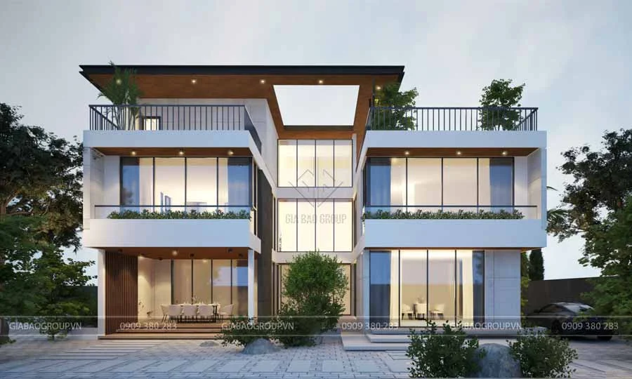 Thiết kế biệt thự đẹp hiện đại tại Giabaogroup