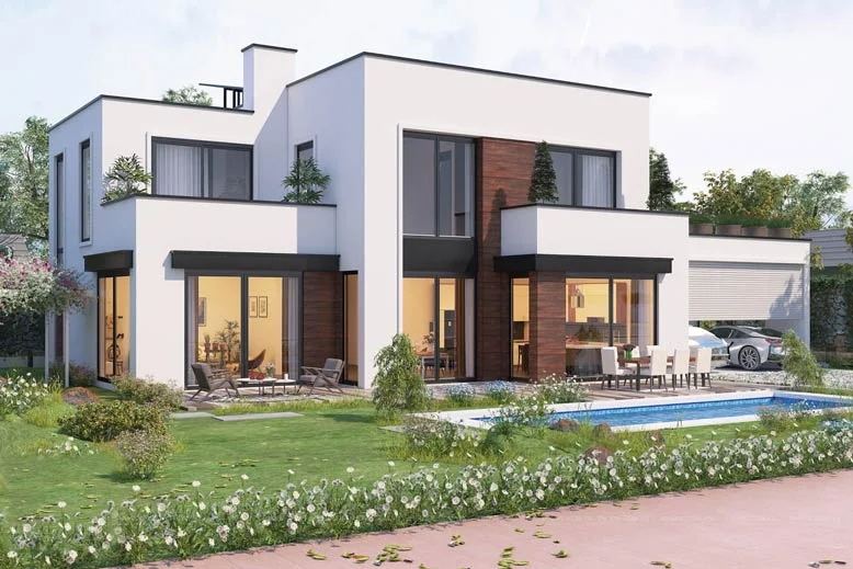 Biệt thự hiện đại kết hợp với thiên nhiên sân vườn