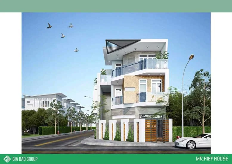 Kiến trúc biệt thự hiện đại với đường nét tự do, khoẻ khoắn 
