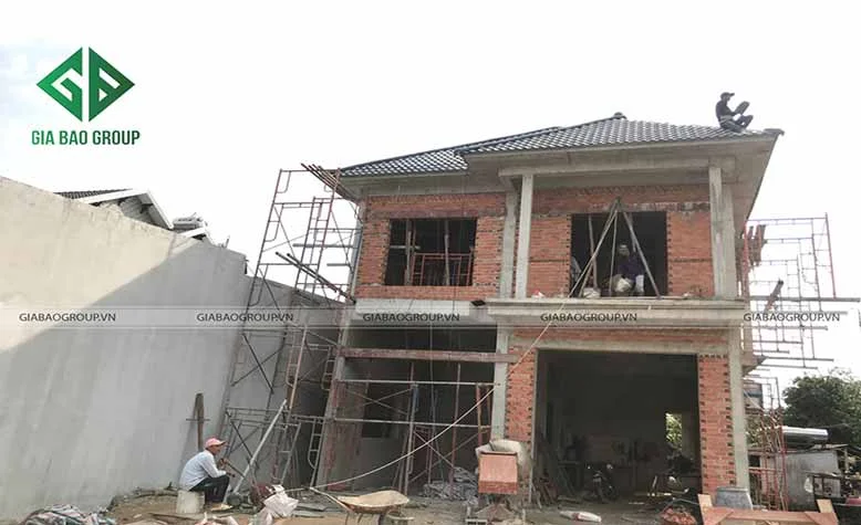 Hình ảnh hoàn thành thi công biệt thự nhà vườn 2 tầng