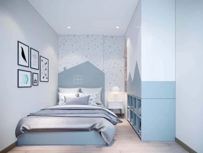 Lối thiết kế mang màu sắc tươi sáng dành tại căn hộ Vinhome Quận 9.