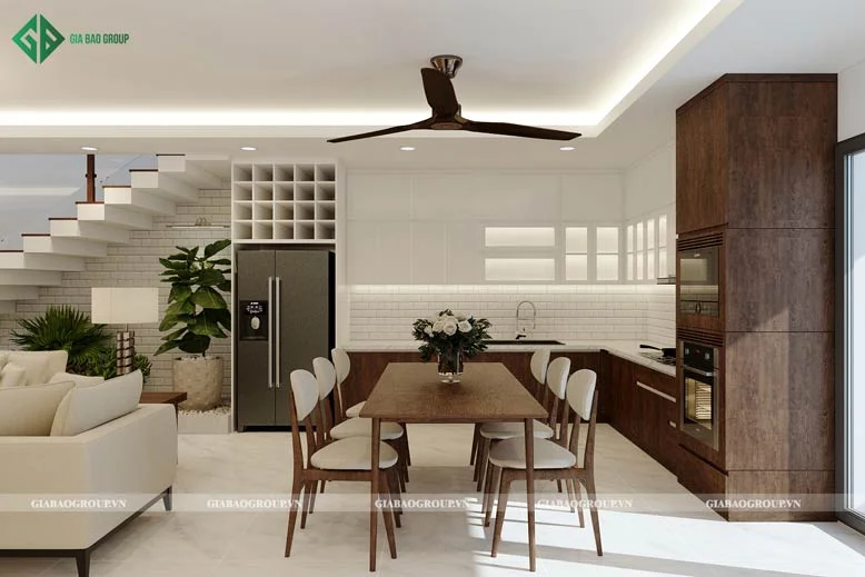Một góc bàn ăn đơn giản, sang trọng
