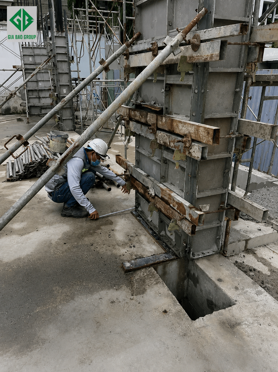 Tiến trình thi công 1