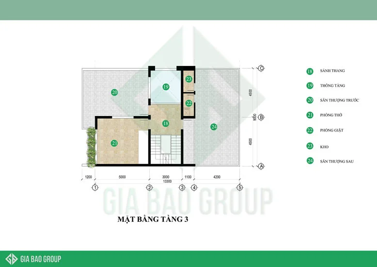Mẫu biệt thụ 3 tầng hiện đại đẹp - tầng 3 phù hợp sở thích giải trí và sinh hoạt của giá đình