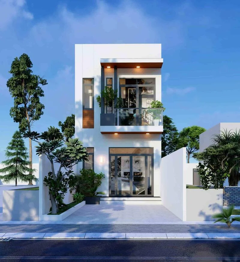 Bố trí mặt bằng công năng cho nhà phố 2 tầng 5x15