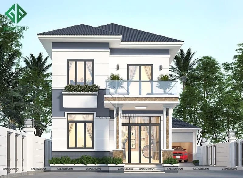 Mẫu thiết kế nhà phố 2 tầng 5x17 1 trệt 1 lầu đơn giản
