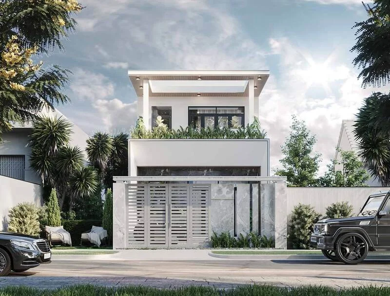 Mẫu thiết nhà phố 2 tầng 7x15m 3 phòng ngủ 1 tỷ 5