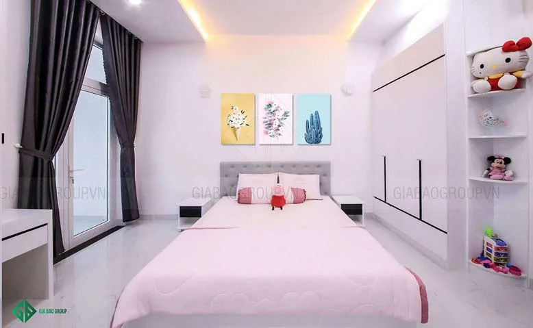 Phòng ngủ em bé của mẫu nhà phố đẹp 3 tầng 