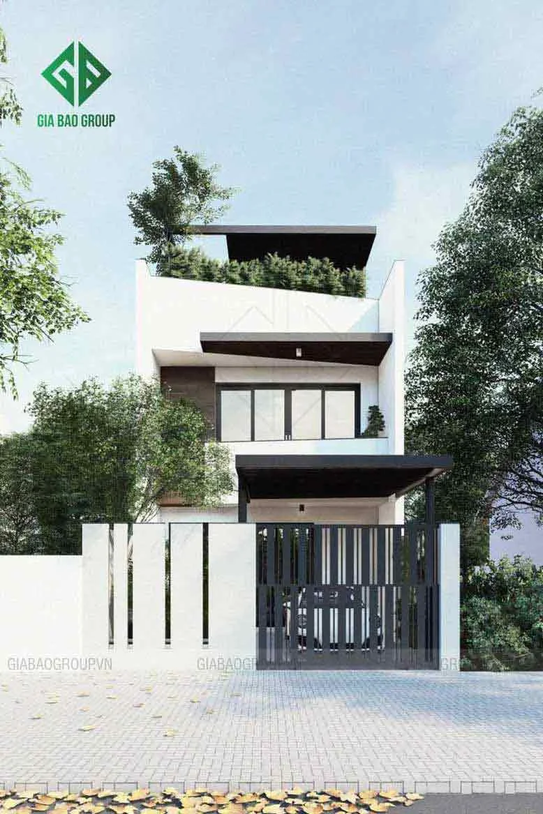 Thiết kế mặt tiền nhà được chú trọng hàng đầu, đảm bảo tính thẩm mỹ tối ưu trong mẫu nhà phố hiện đại 2020