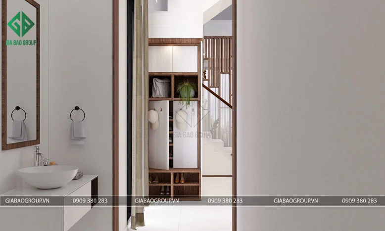 Nhà vệ sinh được thiết kế hiện đại, tiện nghi