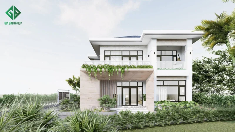 Gia Bảo Group - nhà thầu chuyên thi công nhà biệt thự phố 2 tầng