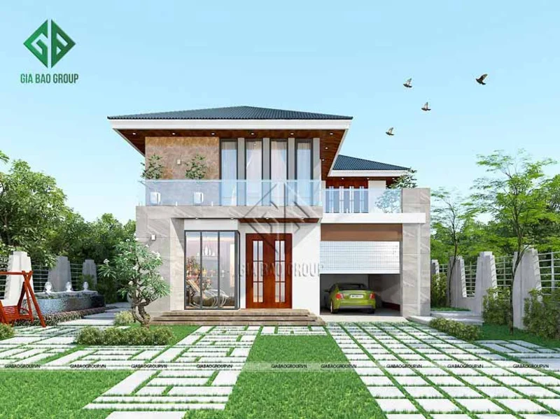 Dự án thi công biệt thự nhà phố 2 tầng mái ngói hiện tại quận 2 TPHCM