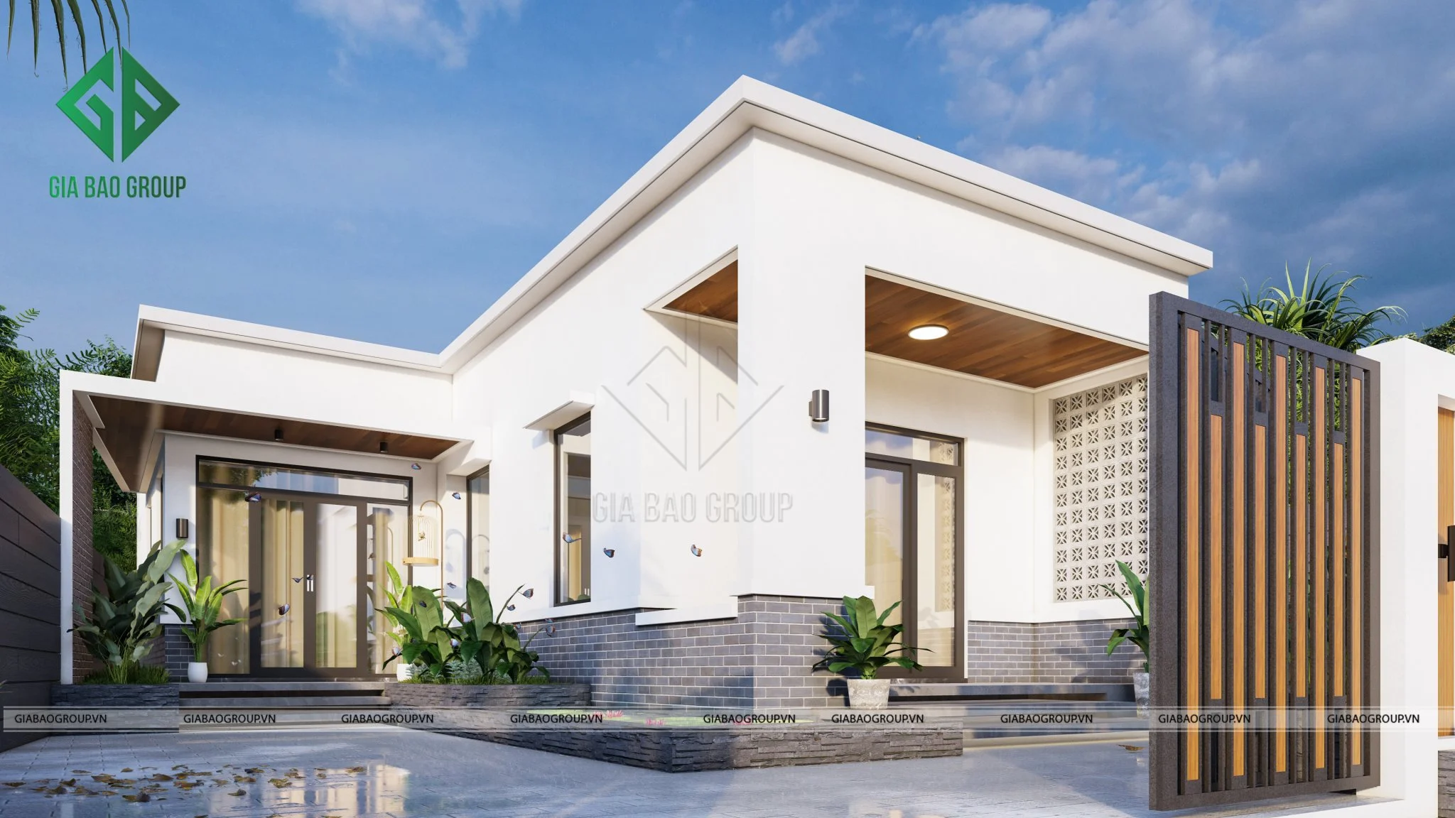 Sự phối hợp hài hòa giữa các tông màu khiến ngôi nhà trở nên thu hút hơn