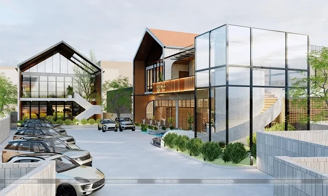 Ngoại thất của dự án nhà hàng Món Ăn Ngon