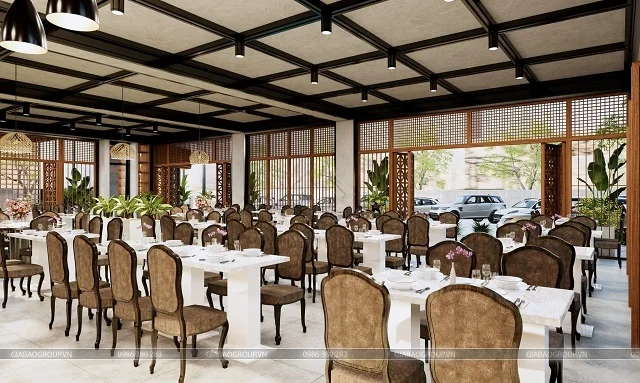 Chi tiết nội thất dự án nhà hàng Món Ăn Ngon