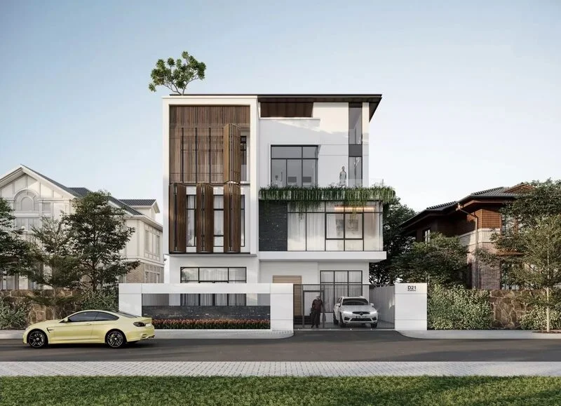 Thiết kế độc đáo, sáng tạo cho nhà lệch tầng đẹp