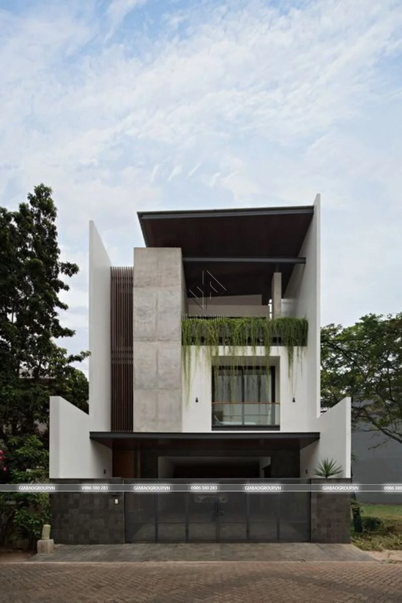 Mẫu thiết kế nhà 2 tầng đẹp hiện đại