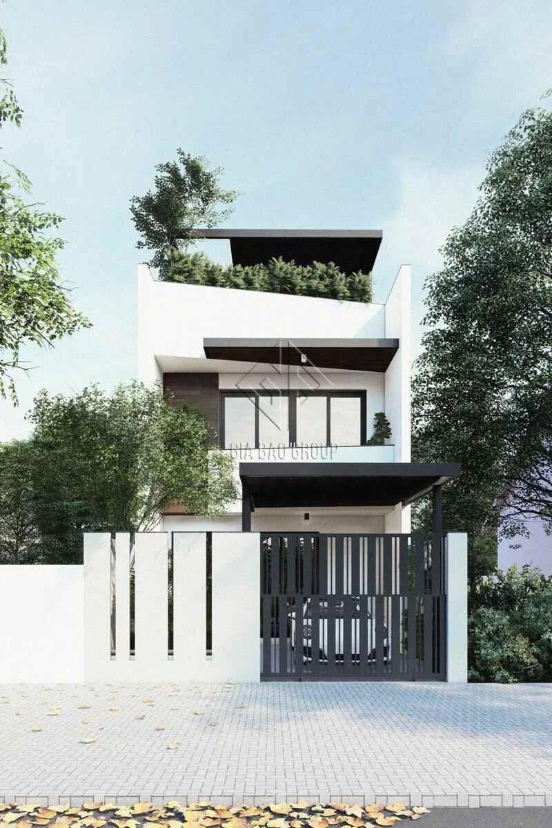Nhà phố 2 tầng đẹp có 1 tum 