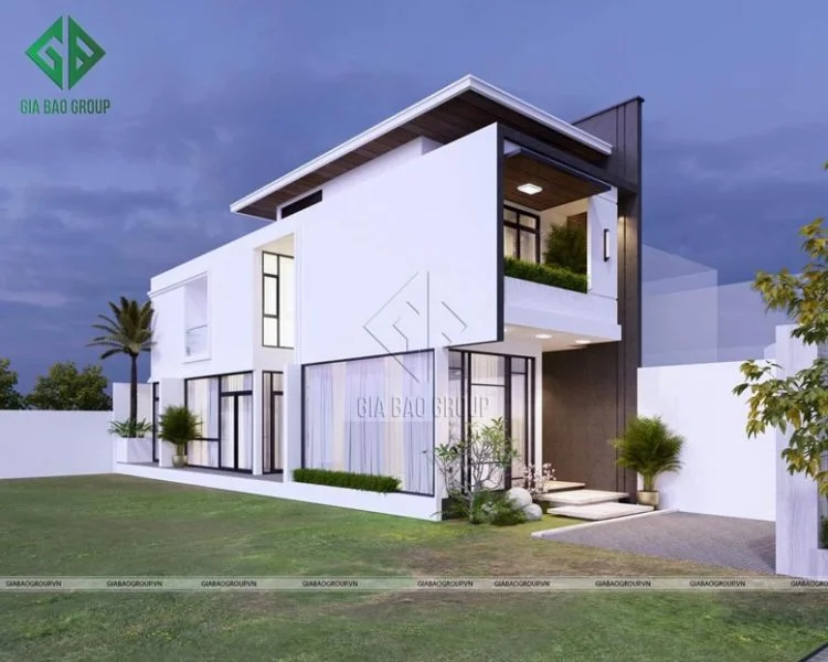 Kiến Trúc Nhà Phố 2 Tầng 5x18m