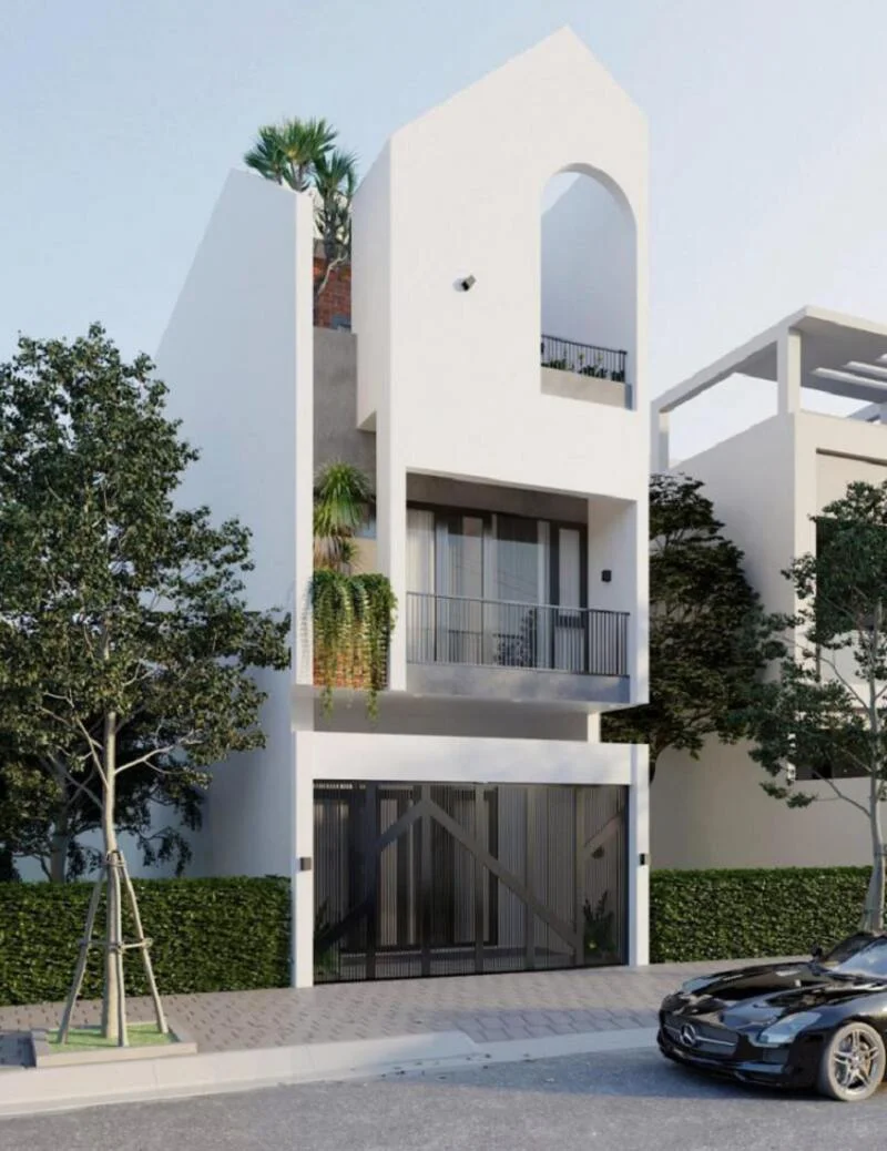 Thiết kế xây dựng nhà phố 2 tầng 7x15m