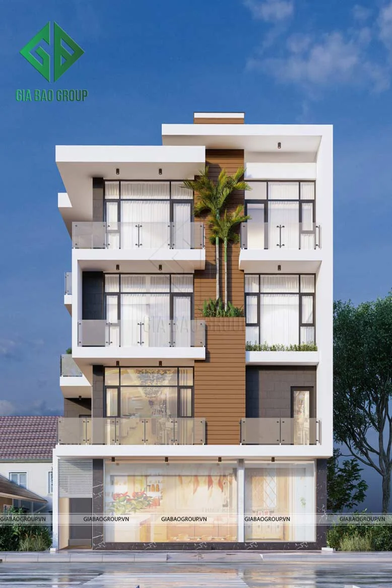 Mẫu nhà phố 4 tầng đẹp tại Thành Phố Sa Đéc