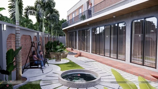 Sân vườn nhà phố hiện đại
