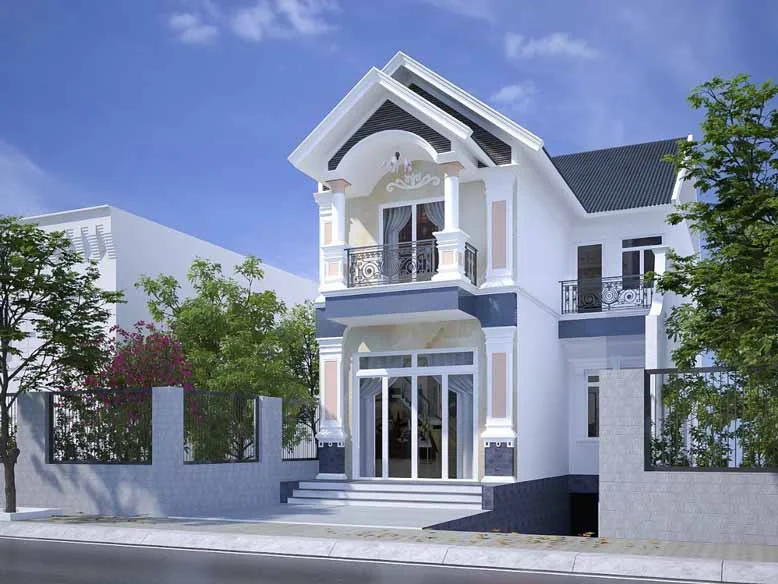 Nhà phố tân cổ điển 2 tầng đẹp