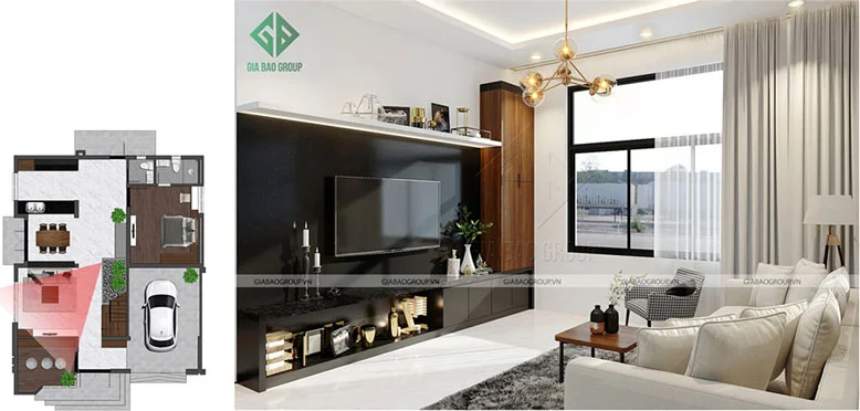 Nội thất biệt thự phòng khách