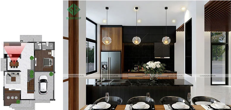 Nội thất biệt thự phòng bếp