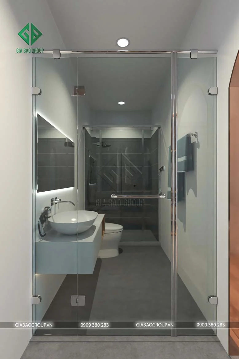 Phòng vệ sinh được bố trí vô cùng tiện nghi