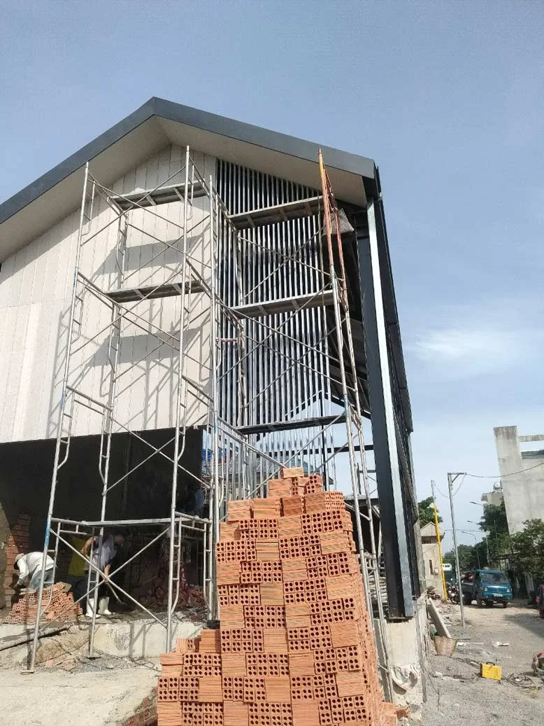 Thi công quán cafe ours coffee mặt tiền