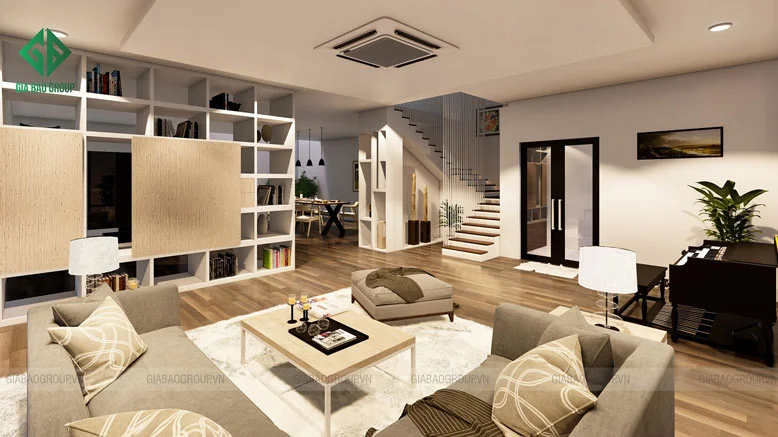 Nội thất hài hoà trong thiết kế biệt thự hiện đại đẹp