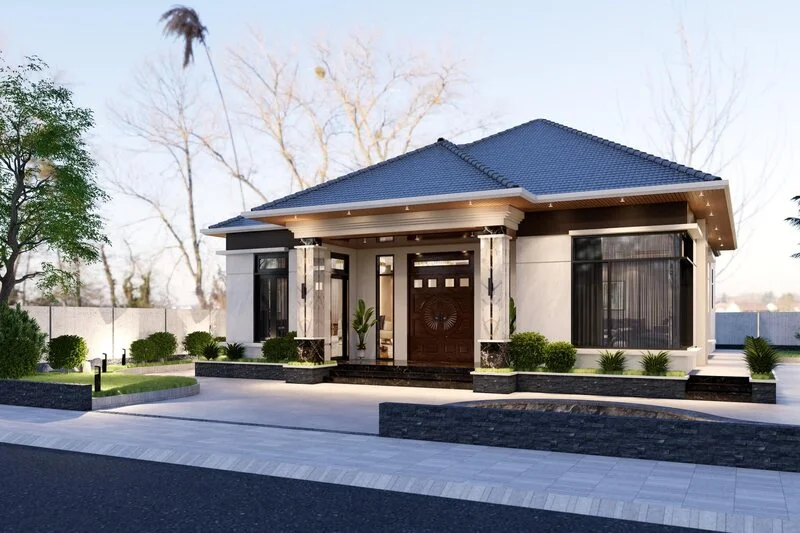 Kiến trúc tổng thể của thiết kế nhà cấp 4 đẹp